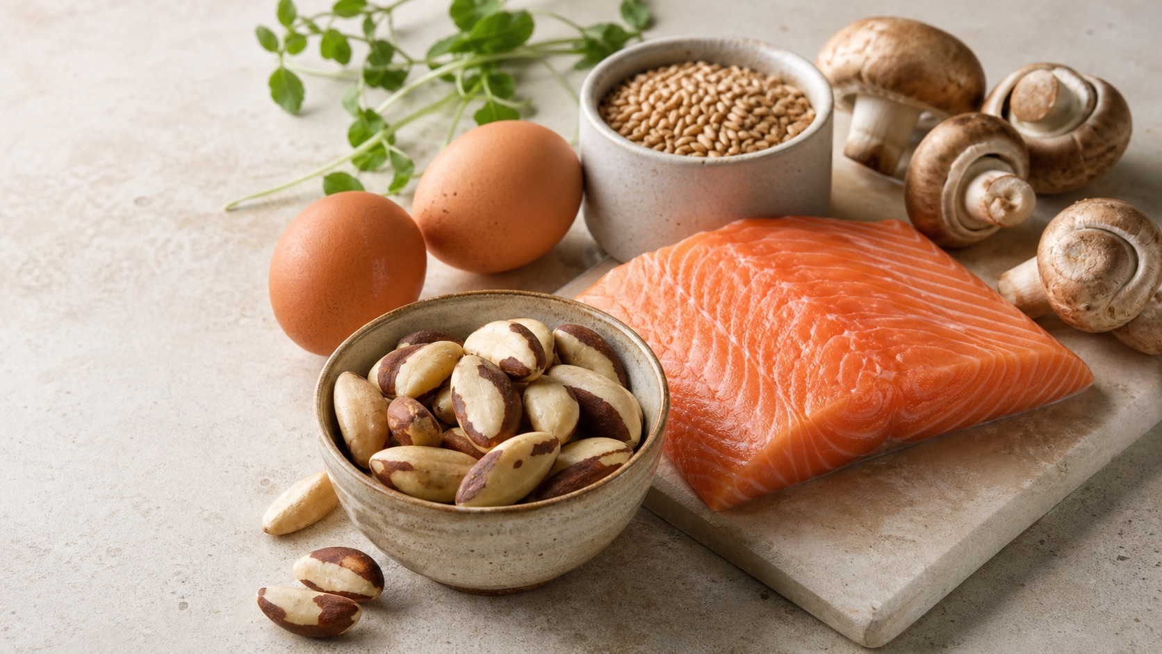 Paranüsse, Lachs, Eier und weitere natürliche Selenquellen
